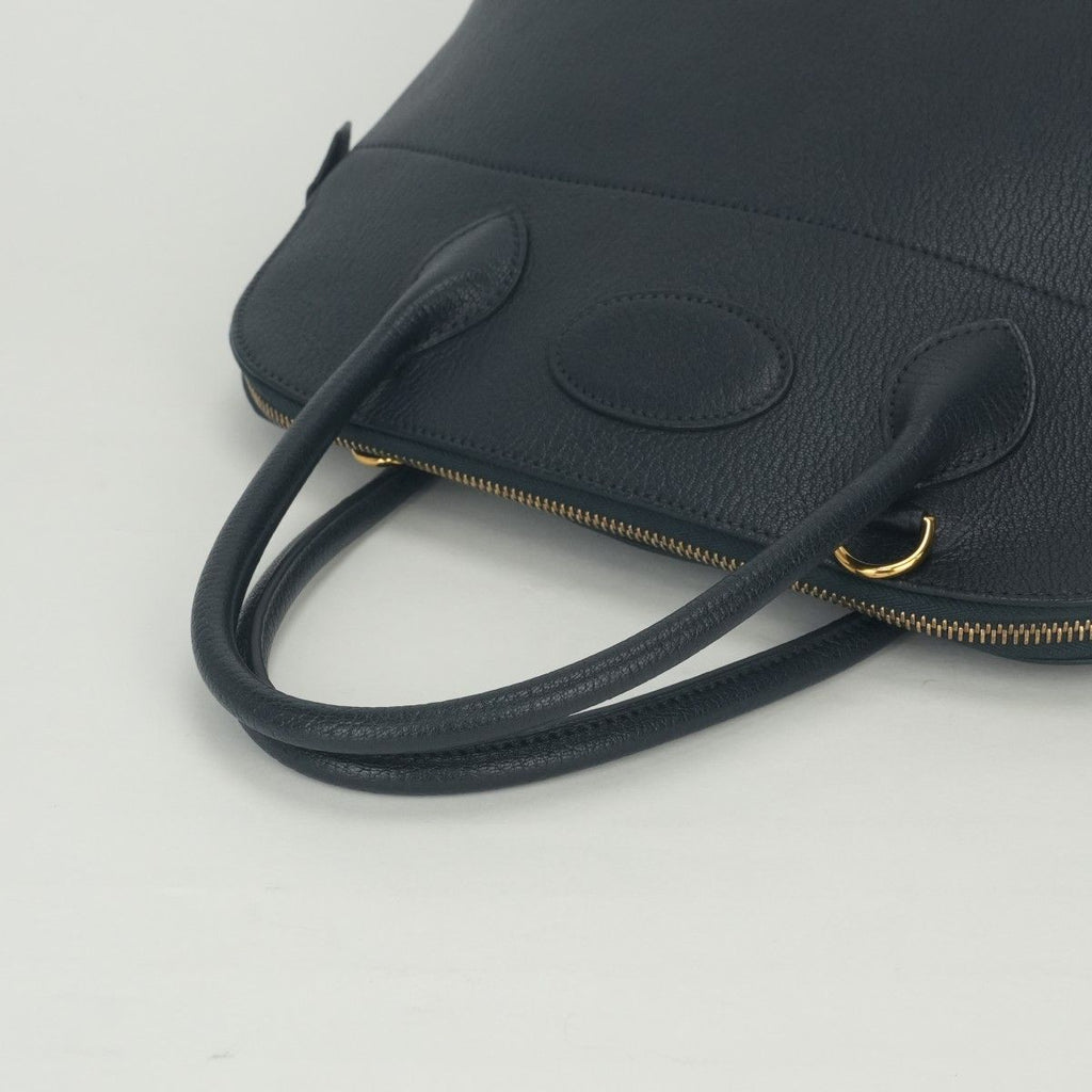 Hermes Bolide 31 Tote Shoulder Bag Chevre Coromandel Blue Indigo Navy Gold 2-Way — view 4