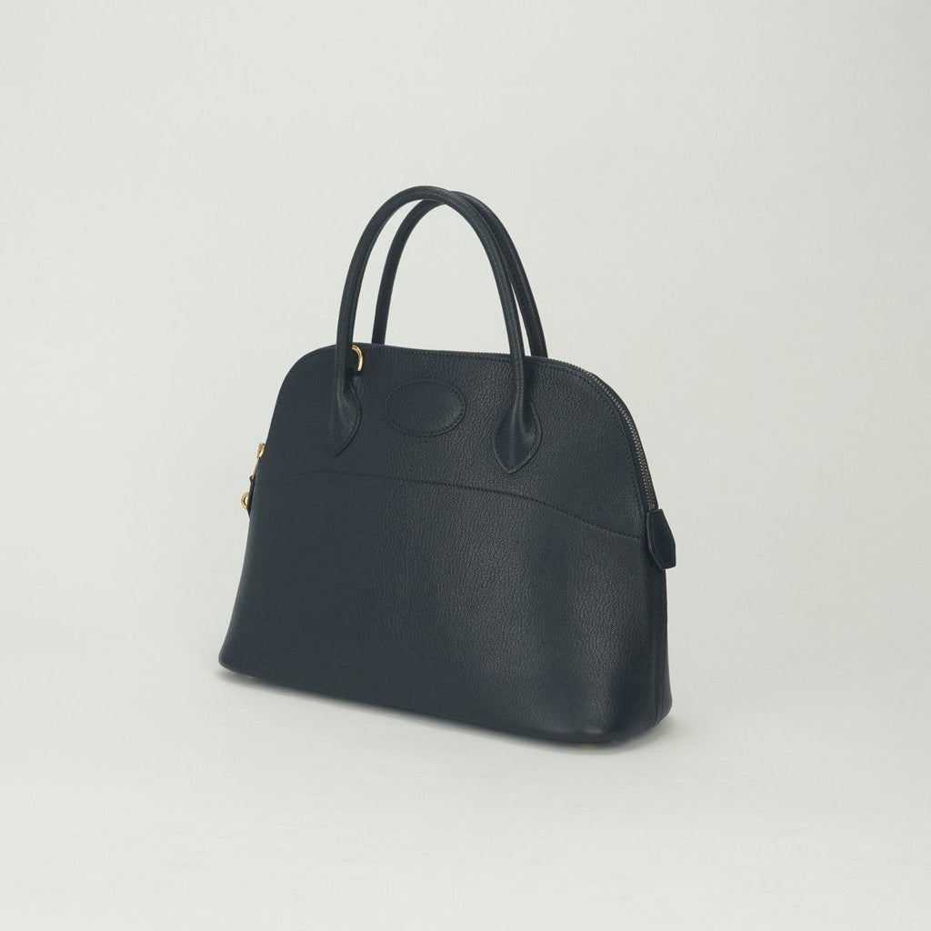 Hermes Bolide 31 Tote Shoulder Bag Chevre Coromandel Blue Indigo Navy Gold 2-Way — view 2