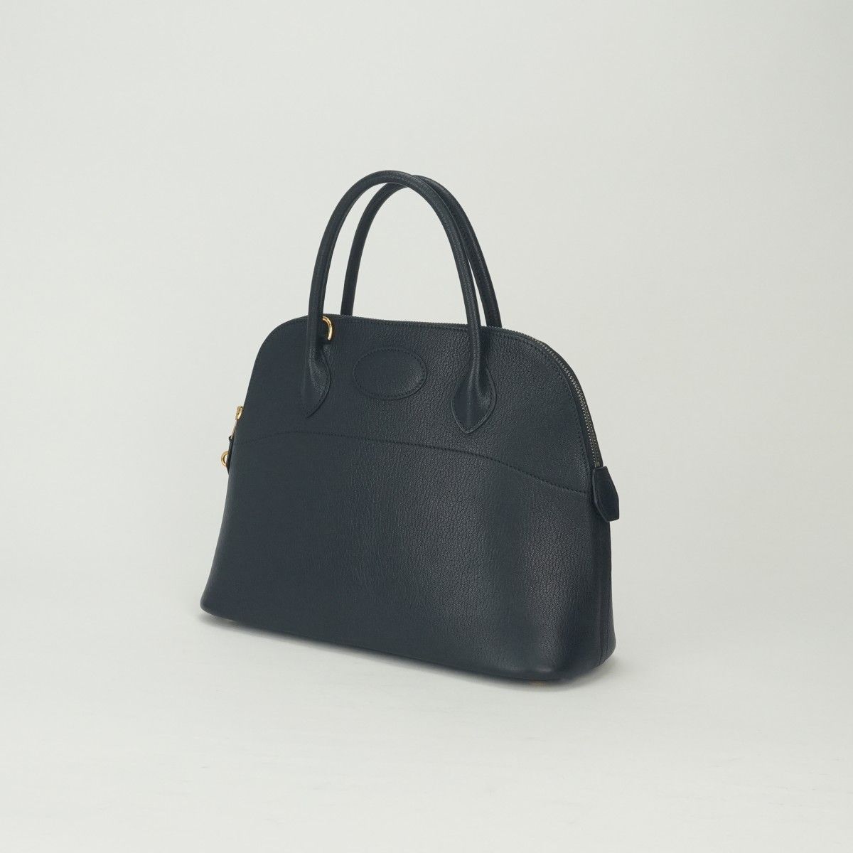Hermes Bolide 31 Tote Shoulder Bag Chevre Coromandel Blue Indigo Navy Gold 2-Way — view 2