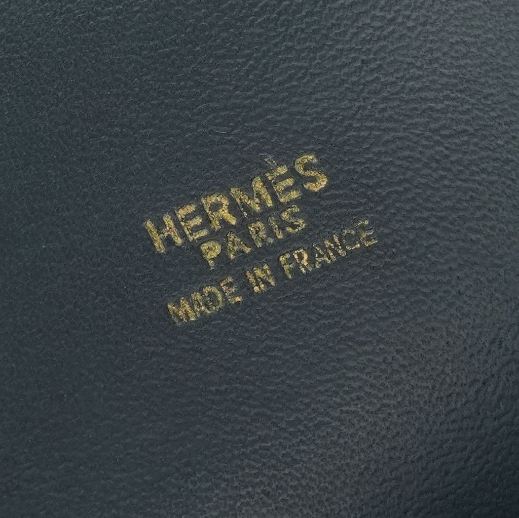 Hermes Bolide 31 Tote Shoulder Bag Chevre Coromandel Blue Indigo Navy Gold 2-Way — view 7