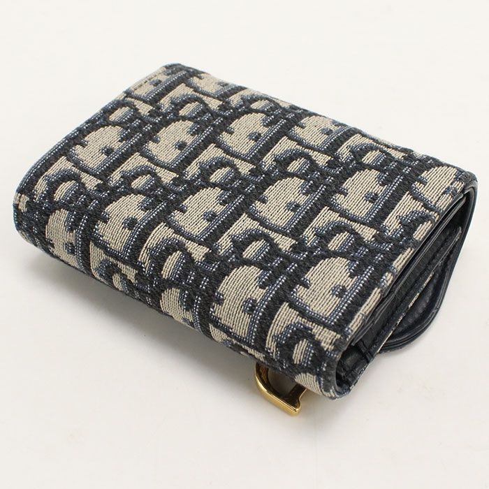 Dior Saddle Trifold Wallet Oblique — view 2
