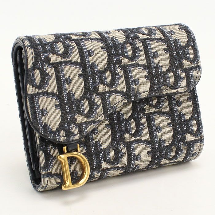 Dior Saddle Trifold Wallet Oblique