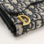 Dior Saddle Trifold Wallet Oblique — view 7