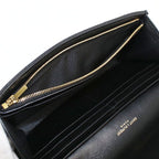 Saint Laurent Large Flap Wallet Bifold Lambskin — view 5