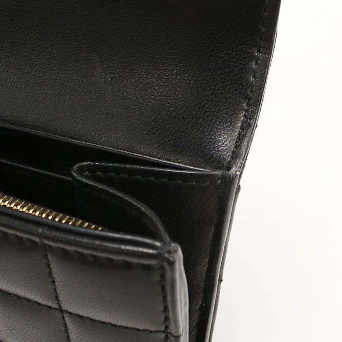 Saint Laurent Large Flap Wallet Bifold Lambskin — view 7