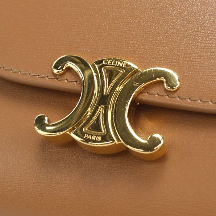 Celine Small Flap Wallet Triomphe Trifold Calf — view 5