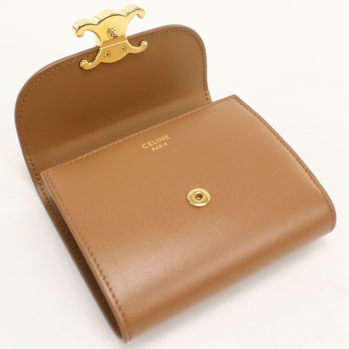 Celine Small Flap Wallet Triomphe Trifold Calf — view 8