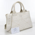 Prada 2-Way Mistorino Trian Tote Canvas