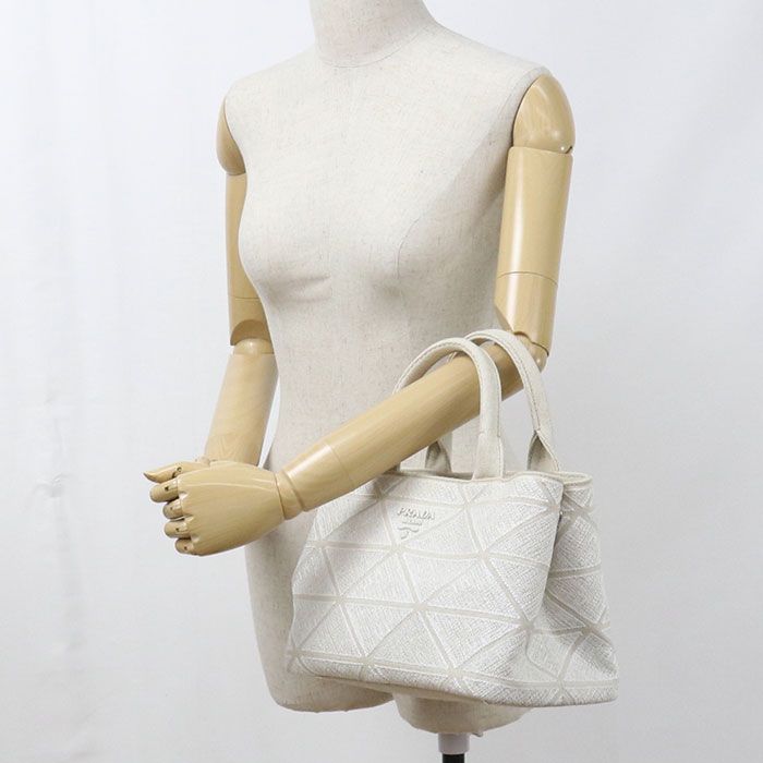 Prada 2-Way Mistorino Trian Tote Canvas — view 9