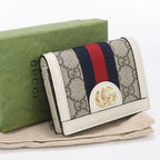 Gucci GG Card Case Wallet Ophidia Bifold Supreme