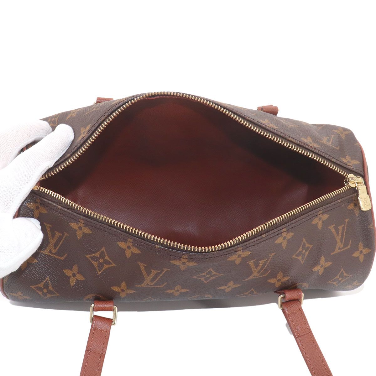 Louis Vuitton Monogram Papillon 30 Hand Bag Gold — view 6