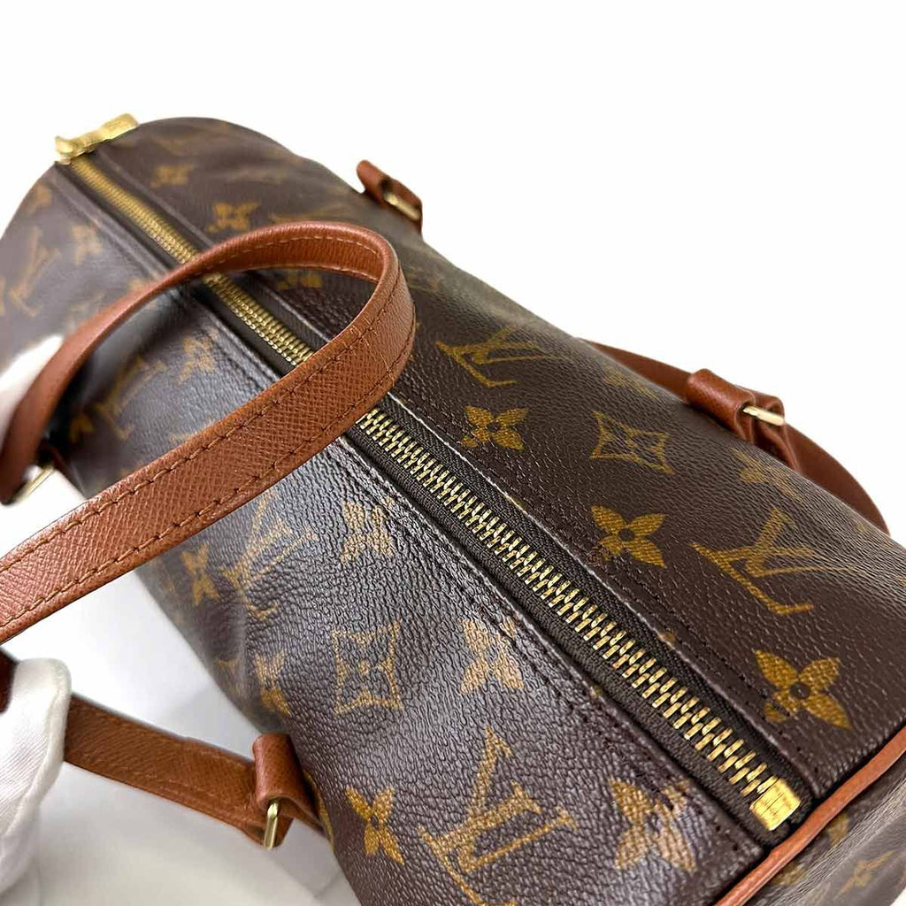 Louis Vuitton Monogram Papillon 30 Hand Bag Gold — view 9
