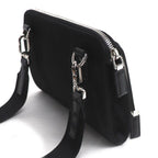 Prada Re-Nylon Saffiano Leather Shoulder Bag Black — view 2