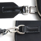 Prada Re-Nylon Saffiano Leather Shoulder Bag Black — view 7