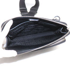 Prada Re-Nylon Saffiano Leather Shoulder Bag Black — view 4
