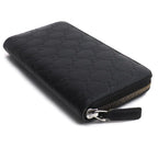 Gucci Guccissima Signature Zip Around Wallet Black — view 2