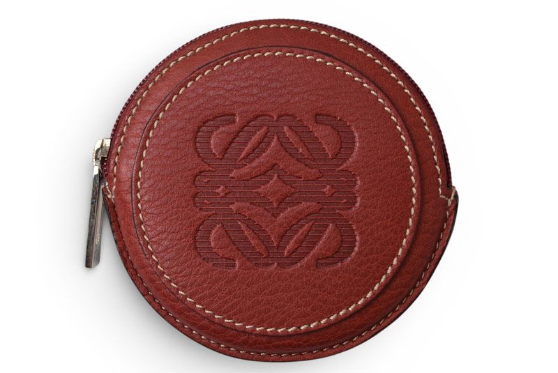 Loewe Coin Case Anagram Bordeaux — view 2