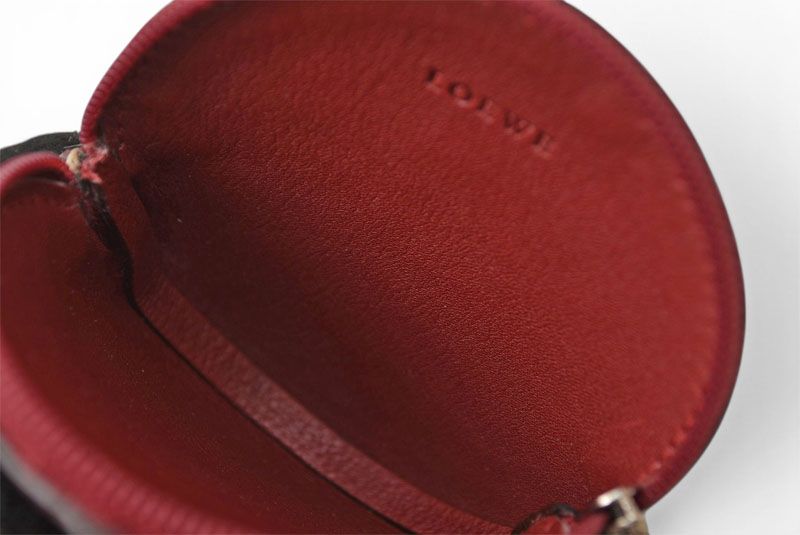 Loewe Coin Case Anagram Bordeaux — view 8