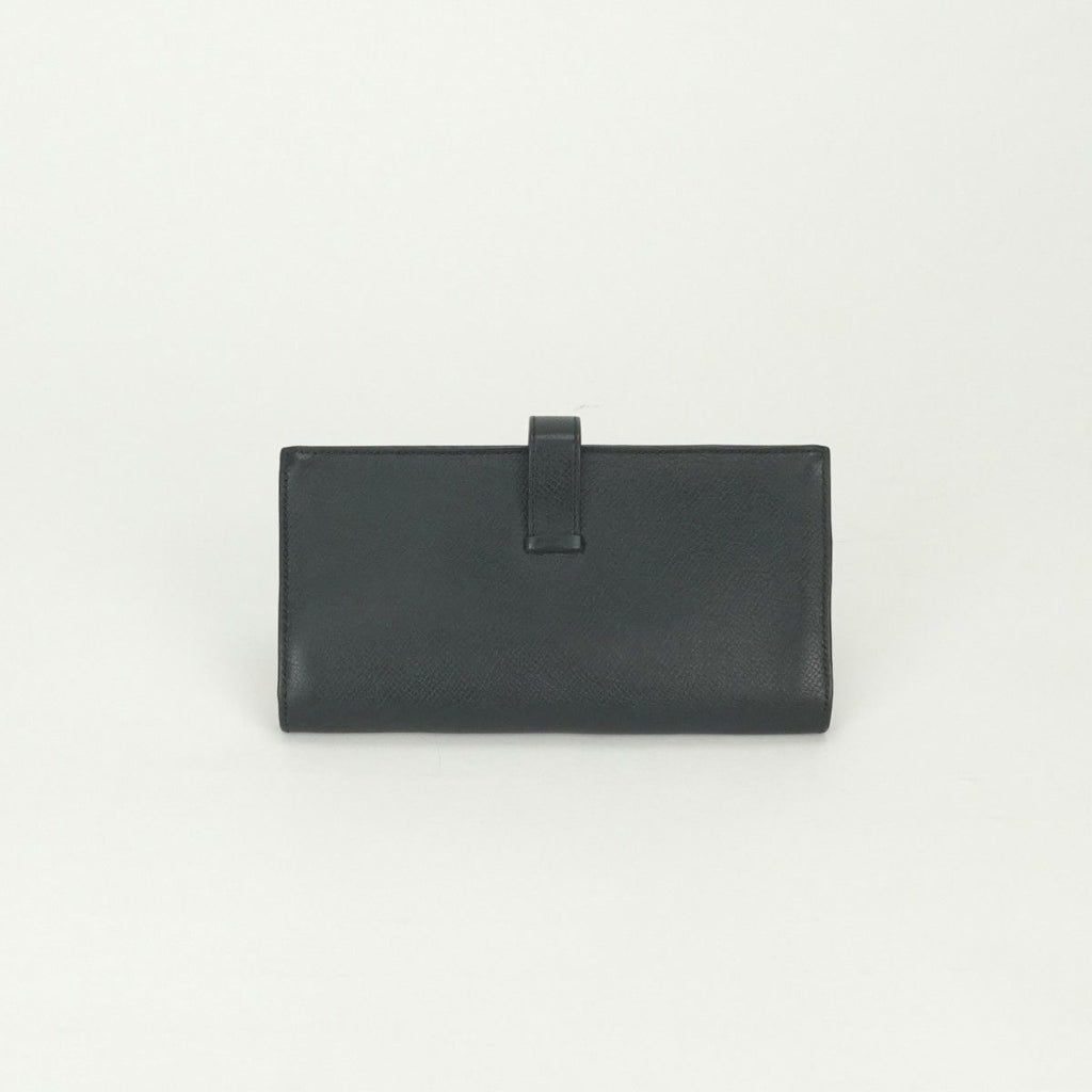 Hermes Bearn Souffle Wallet Epsom Noir Black Silver Veau — view 2