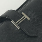 Hermes Bearn Souffle Wallet Epsom Noir Black Silver Veau — view 7
