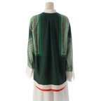Celine Silk Phoebe Philo Runway Era All Over Pattern Dress Scarf Long Sleeve — view 4