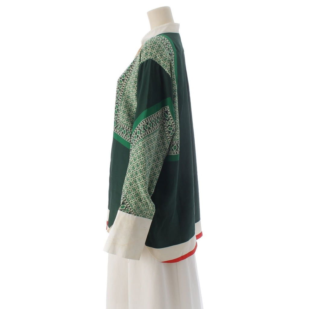 Celine Silk Phoebe Philo Runway Era All Over Pattern Dress Scarf Long Sleeve — view 3