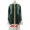 Celine Silk Phoebe Philo Runway Era All Over Pattern Dress Scarf Long Sleeve