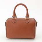 Celine Leather Cuir Triomphe Small Boston 2-Way Handbag Brown — view 4