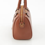 Celine Leather Cuir Triomphe Small Boston 2-Way Handbag Brown — view 3
