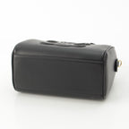 Celine Leather Cuill Triomphe Small Boston 2-Way Handbag Black — view 5