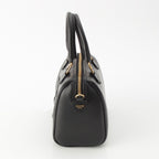 Celine Leather Cuill Triomphe Small Boston 2-Way Handbag Black — view 3