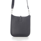 Hermes Evelyne TPM Taurillon Clemence Amazon Shoulder Bag Noir Silver — view 4