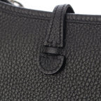 Hermes Evelyne TPM Taurillon Clemence Amazon Shoulder Bag Noir Silver — view 7