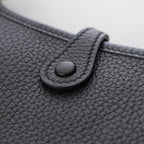 Hermes Evelyne TPM Taurillon Clemence Amazon Shoulder Bag Noir Silver — view 6
