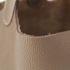 Hermes Picotin Lock PM Taurillon Clemence Handbag Etoupe Gold — view 8