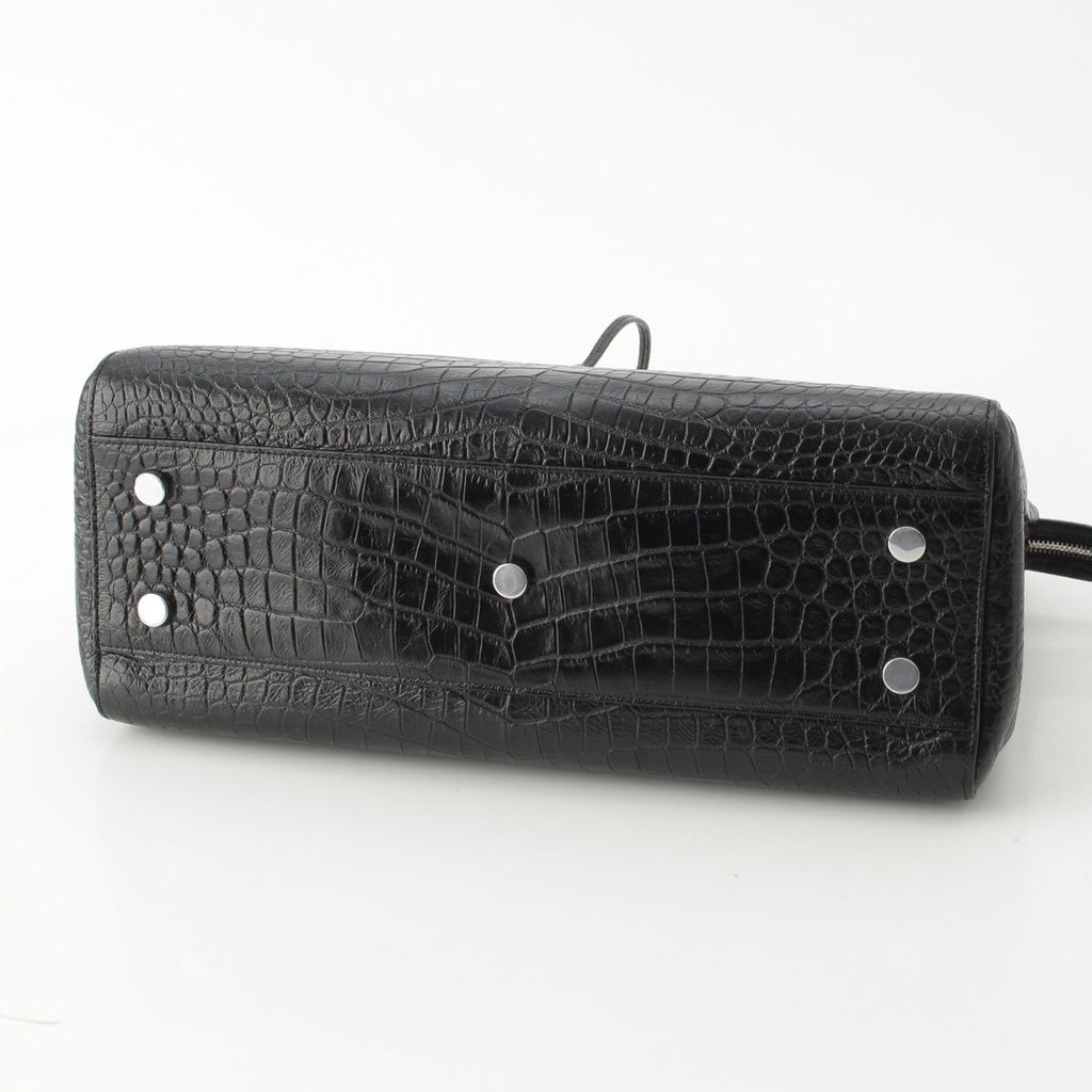 Saint Laurent Cavalive Gauche Croco Tote — view 5