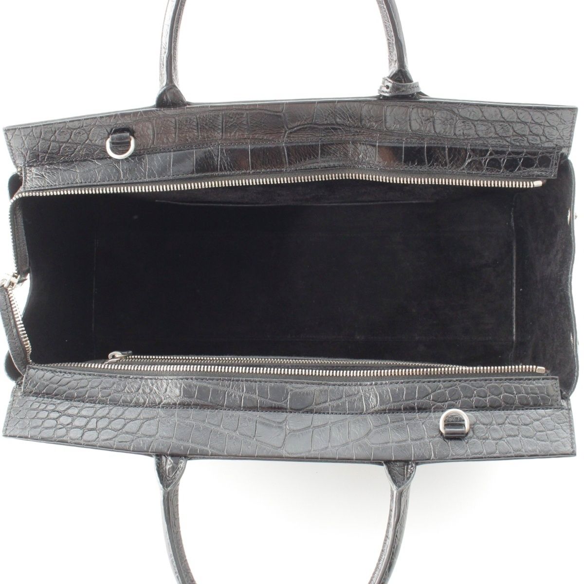 Saint Laurent Cavalive Gauche Croco Tote — view 6