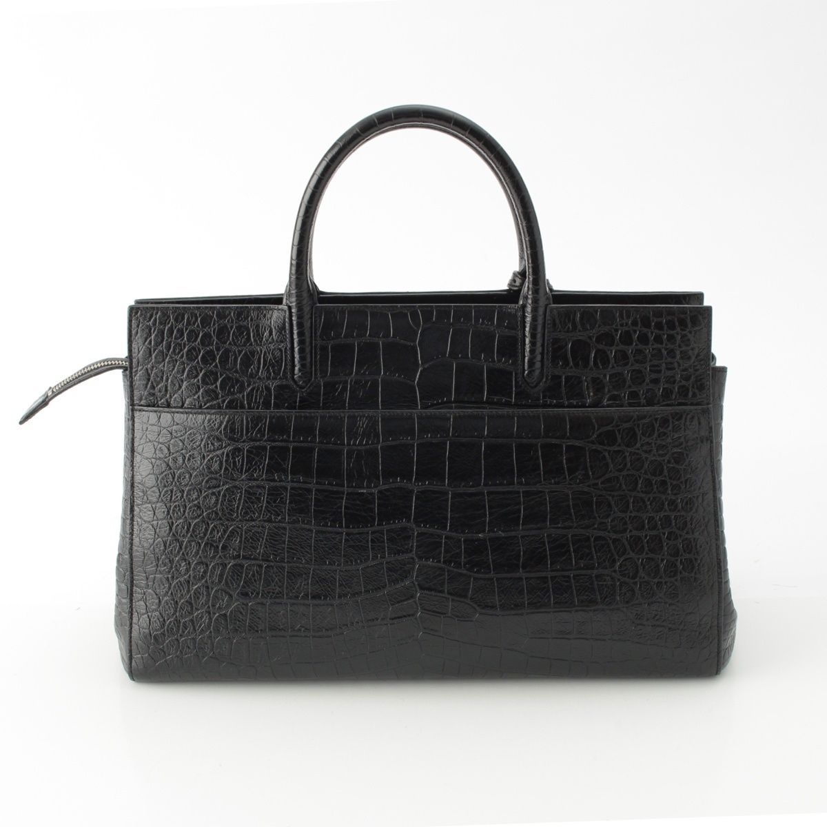 Saint Laurent Cavalive Gauche Croco Tote — view 3