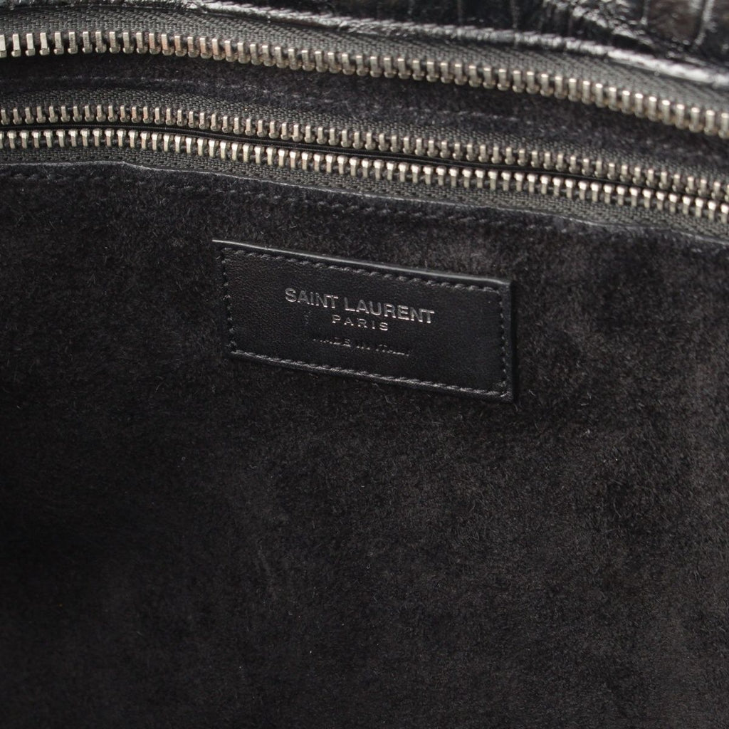 Saint Laurent Cavalive Gauche Croco Tote — view 7