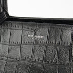 Saint Laurent Cavalive Gauche Croco Tote — view 8