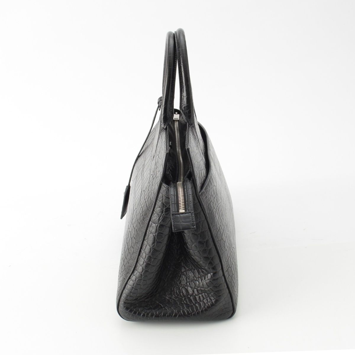 Saint Laurent Cavalive Gauche Croco Tote — view 4