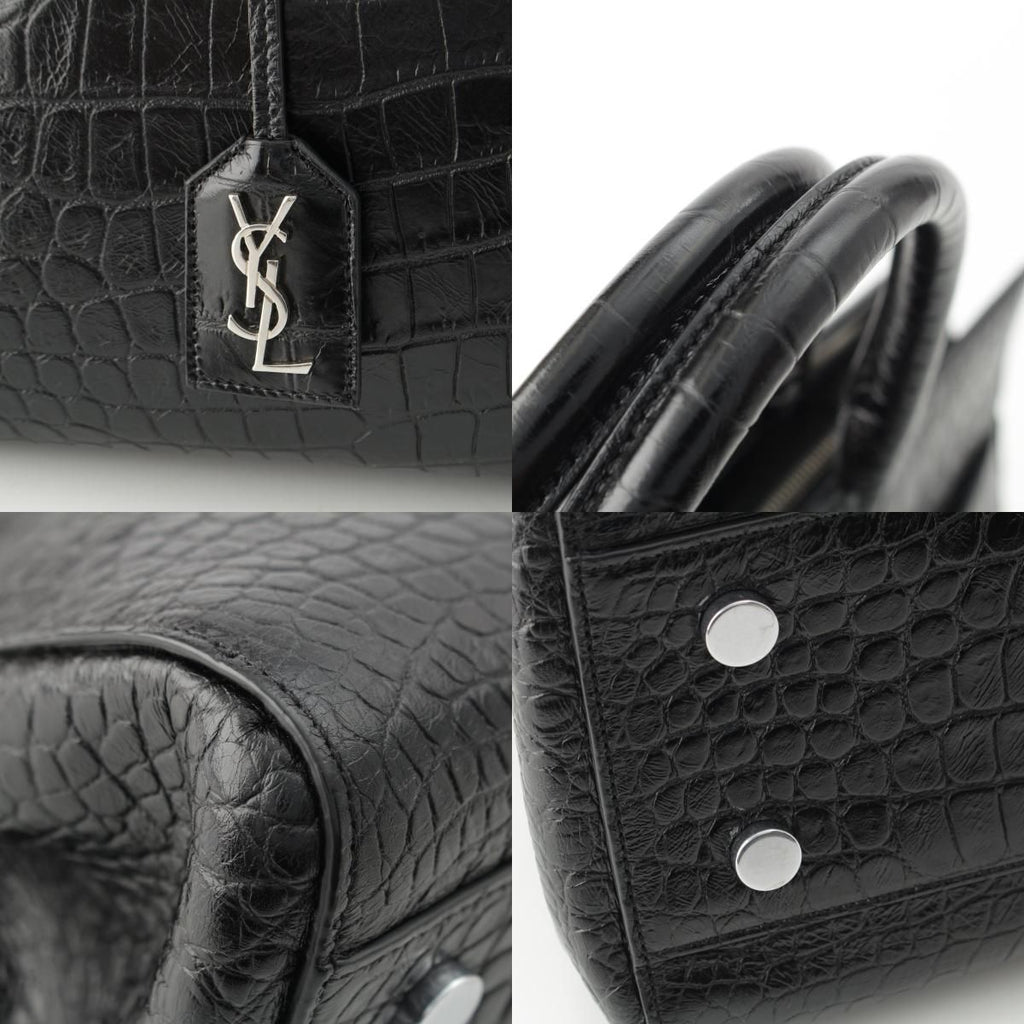 Saint Laurent Cavalive Gauche Croco Tote — view 9