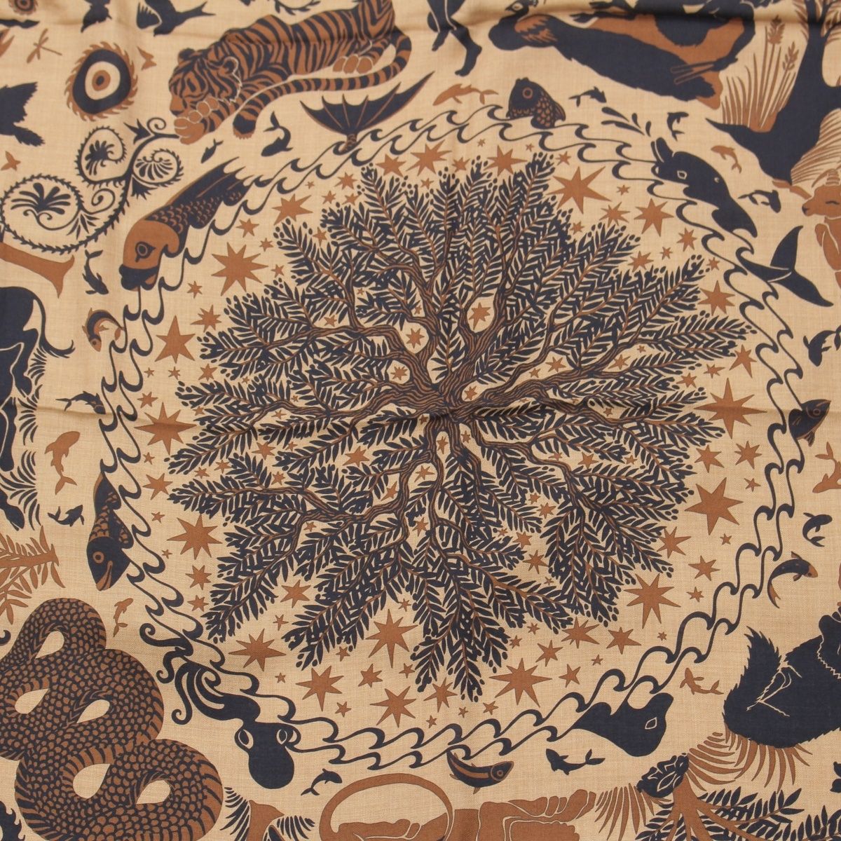 Hermes Carre Geant 140 Cashmere Silk Sous le Charme D'orphee Attracted by the — view 6