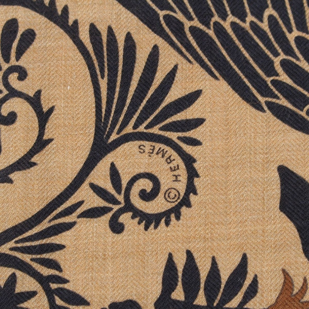 Hermes Carre Geant 140 Cashmere Silk Sous le Charme D'orphee Attracted by the — view 9