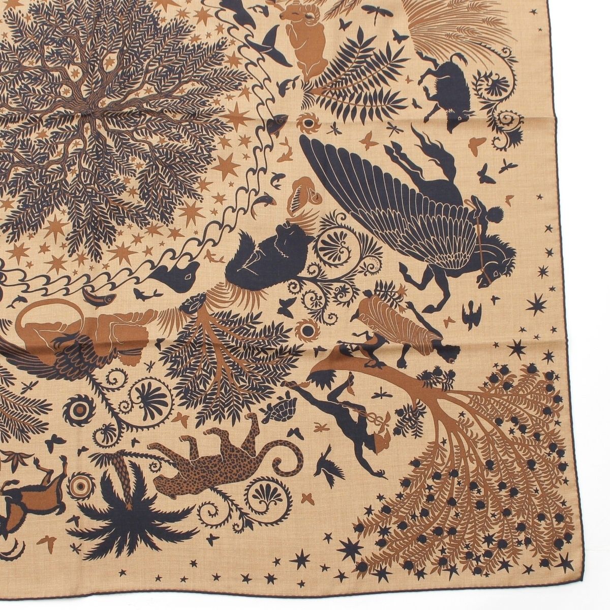 Hermes Carre Geant 140 Cashmere Silk Sous le Charme D'orphee Attracted by the — view 5