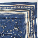 Hermes Carre Geant 140 Cashmere Silk Tatouages Marins Bandana Sailor Tattoo — view 3