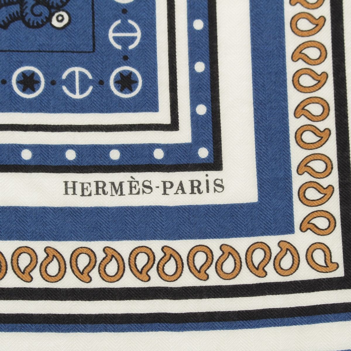 Hermes Carre Geant 140 Cashmere Silk Tatouages Marins Bandana Sailor Tattoo — view 7