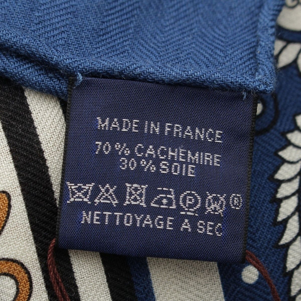 Hermes Carre Geant 140 Cashmere Silk Tatouages Marins Bandana Sailor Tattoo — view 8