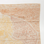 Hermes Carre Geant 140 Cashmere Silk la Nouvelle Cite Cavaliere Scarf Beige — view 3