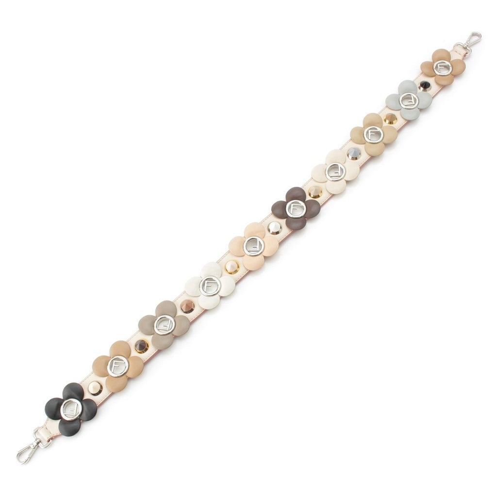 Fendi Strap Leather Flower Shoulder Multicolor